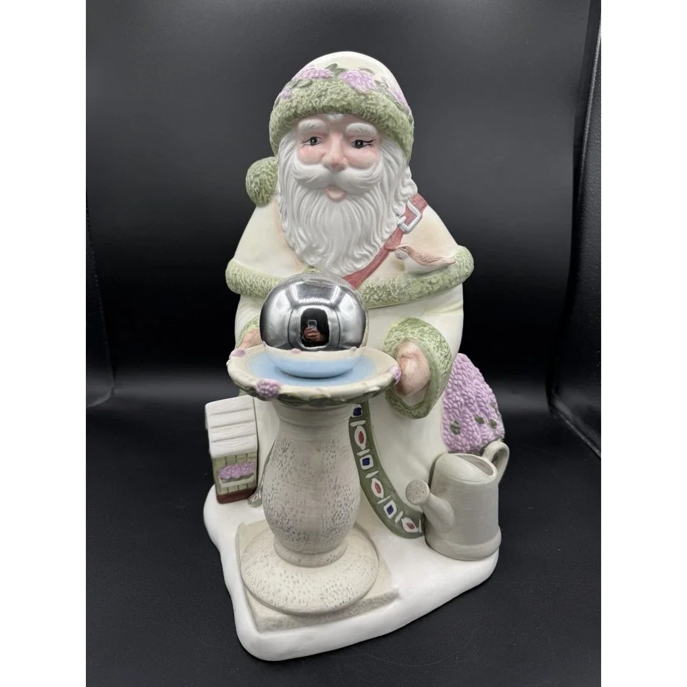 🎅 Pfaltzgraff Naturewood 2000 Santa Cookie Jar 🍪 🎄 Slight Crazing Bottom